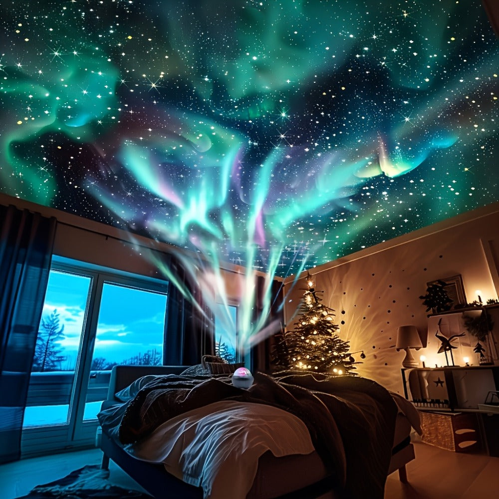 Aurora Magic Ball Light USB Plug-In with Remote ¨C Color Rotating Aurora Borealis Effect Night Light for Bedroom, Living Room & Party Atmosphere Decor