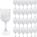 Plastic Wine Glasses 24 Pack 7oz ¨C Unbreakable Crystal Vintage Champagne Flute Glasses Reusable Drinkware for Wedding Party Outdoor Events Kitchen