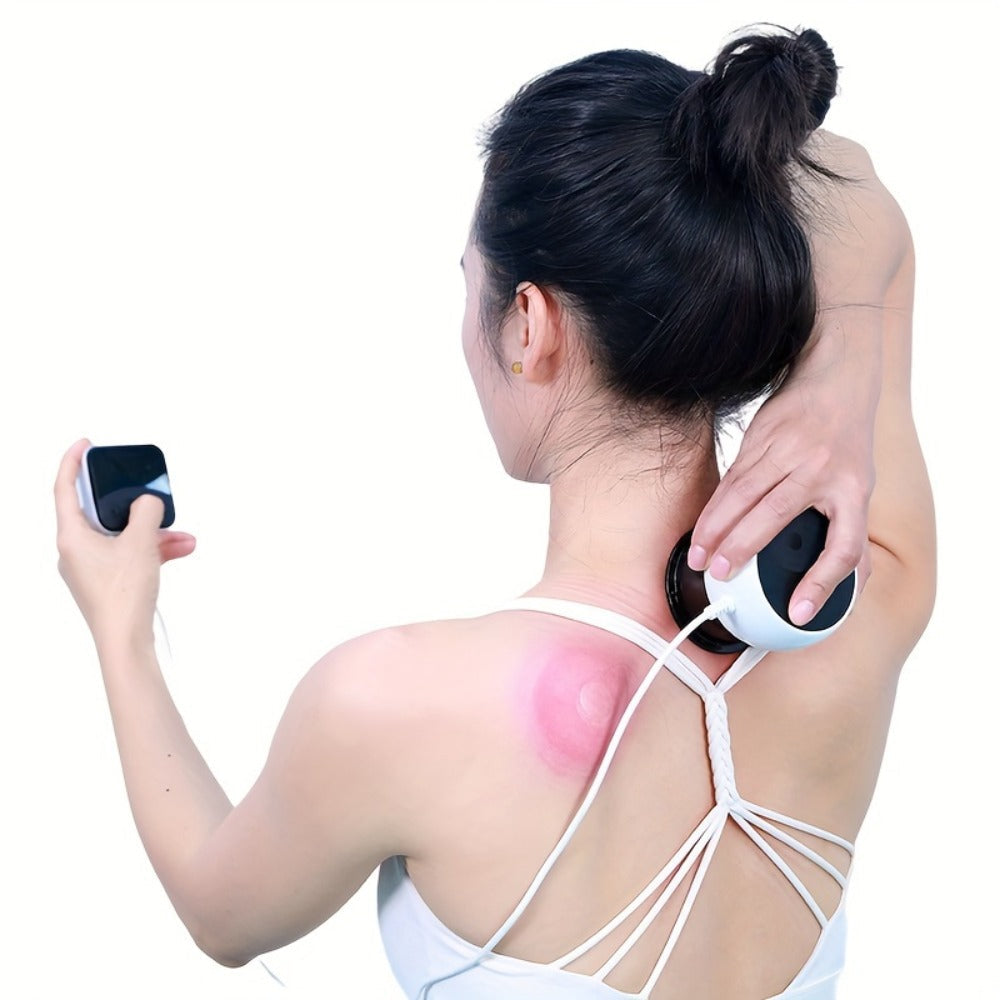 Electric Cupping Massage Device with Remote Control ¨C Neck Back Waist Shoulder Massager, 3 Modes, Hot Compress Therapy, Deep Tissue Relief