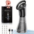 Ear Wax Removal Kit Electric Hydraulic Pro ¨C 3-Speed Water Flushing Ear Cleaner with Temp Sensor, Visual Waste Tank, USB Rechargeable, Nozzle Belt, Medical-Grade Safe Home Ear Care System