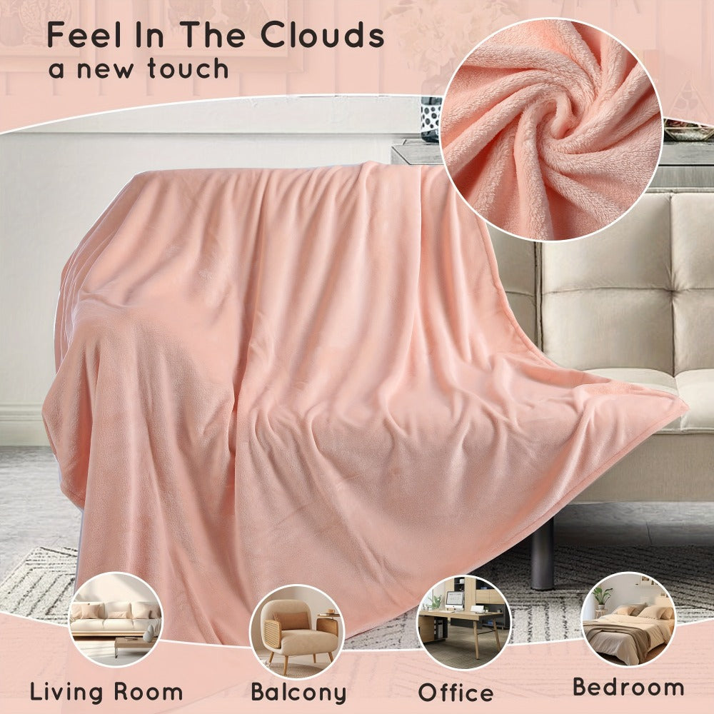 Quilted Flannel Throw Blanket ¨C 180-200gsm Soft Warm All-Season Bed Cover, 17 Patterns, Rhinestone & Checker Designs, 2 Sizes