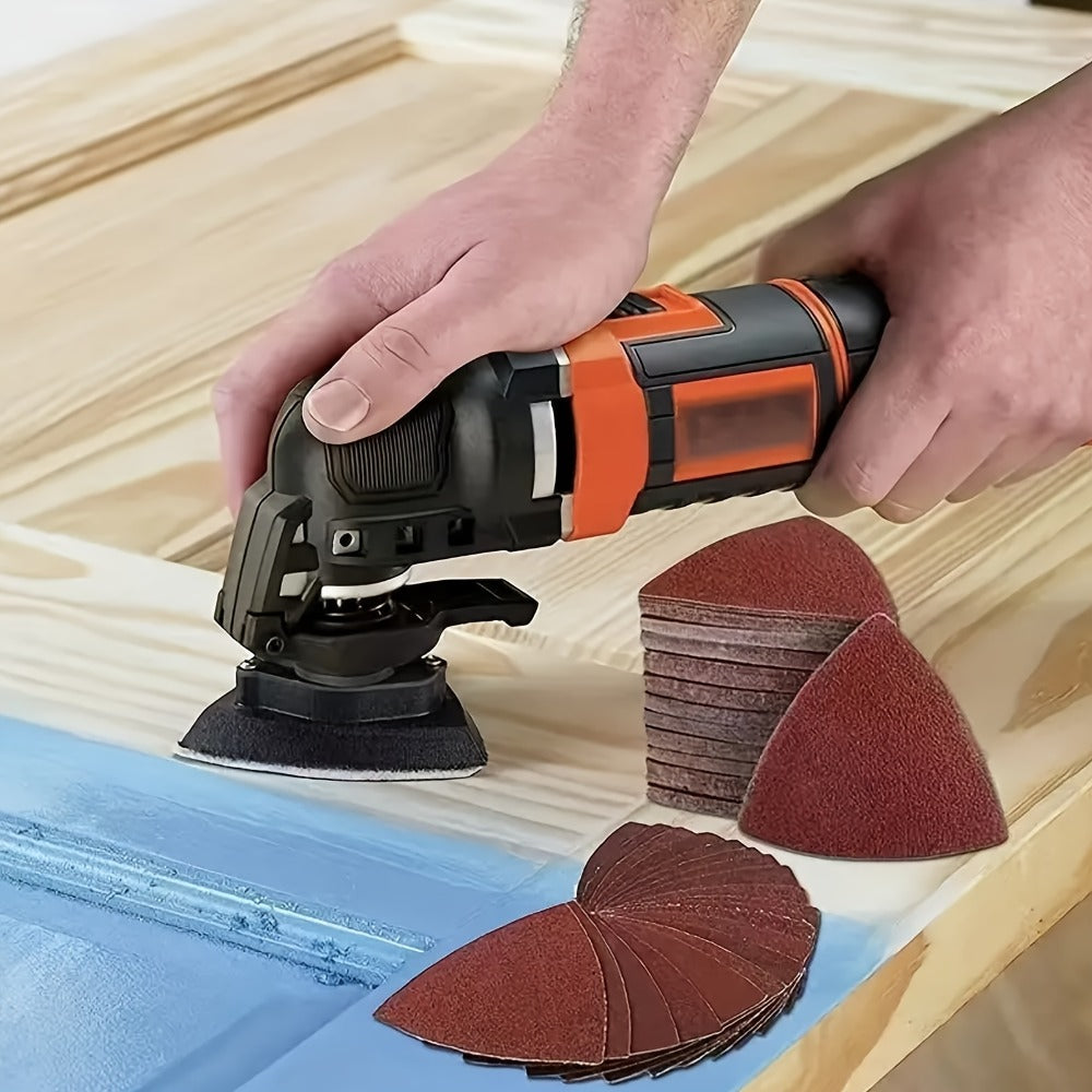 Oscillating Tool Blade Kit 98PCS Multi Tool Blades with Sanding Pads Sandpaper for Cutting Wood Plastic Metal Nails PVC Drywall Fits Most Oscillating Tool Models Universal
