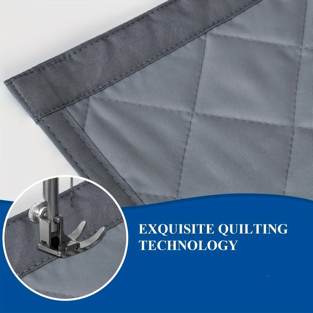 Thermal Insulated Door Curtain Magnetic Closure Knit Plaid Pattern ¨C Windproof Insulation Blanket for Front Door, Sliding Glass, Patio & French Doors, Keep Cold Out, Grey & Brown, Multiple Sizes