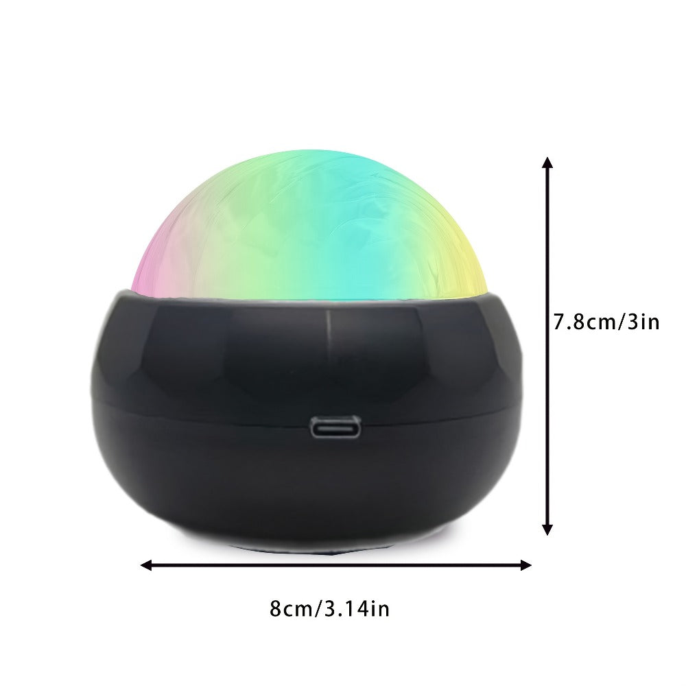 Aurora Magic Ball Light USB Plug-In with Remote ¨C Color Rotating Aurora Borealis Effect Night Light for Bedroom, Living Room & Party Atmosphere Decor
