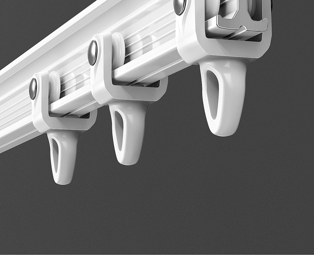 Flexible Curtain Rail Track ¨C Bendable PVC Ceiling Mount Curtain Rod for Bay Window, Bathroom & Home Decor, Trim-to-Fit Monorail Curtain Track System