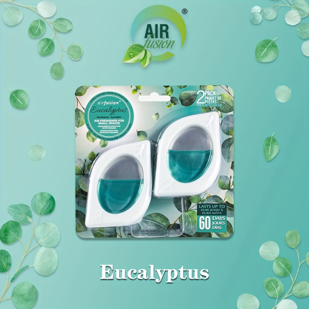 Air Freshener Odor Eliminator for Home Closet Bathroom Pets Small Space 0.25oz Up to 30 Days 6 Scents Eucalyptus Lavender Hawaiian Peach Black Ice Linens Sky 2 6 or 12 Pack