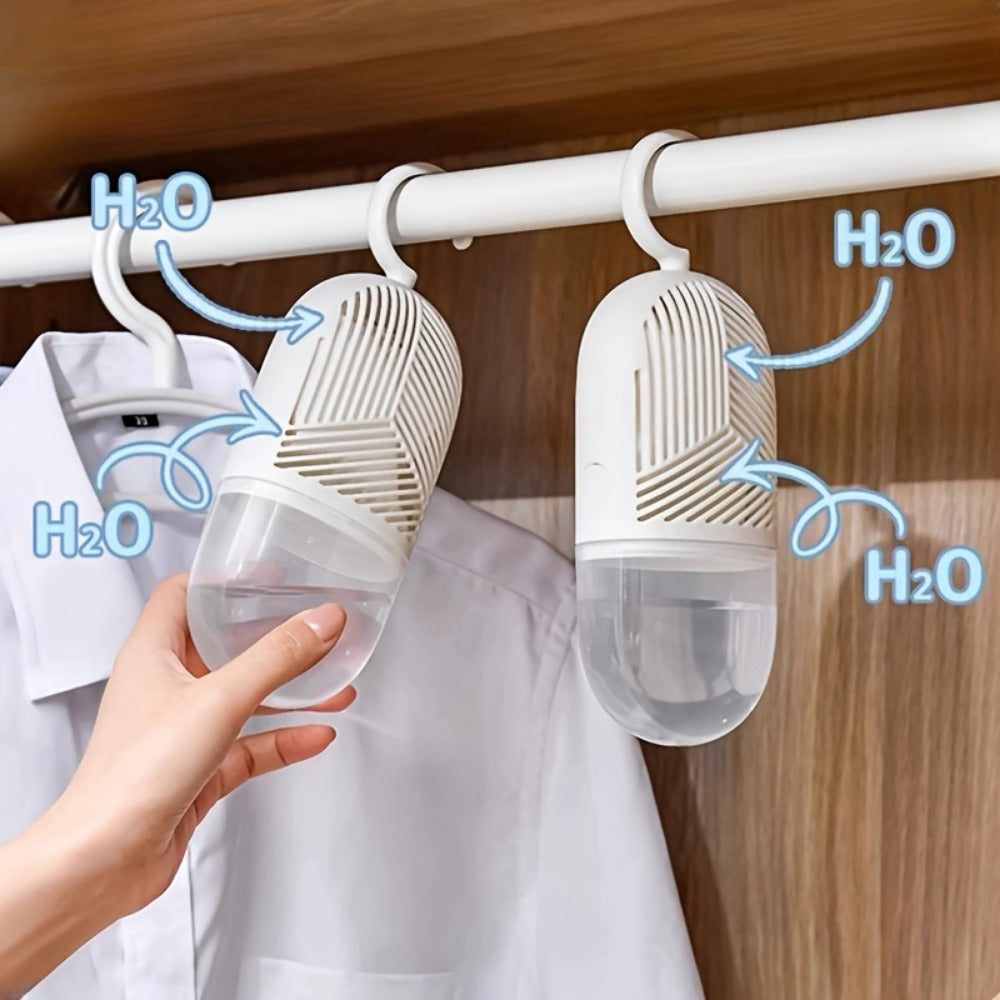 Reusable Dehumidifier Bags Set of 6 with Hooks No Electricity Moisture Absorber Mildew Resistant for Closet Bedroom Bathroom Wardrobe Basement RV Boat Home Humidity Control Gift