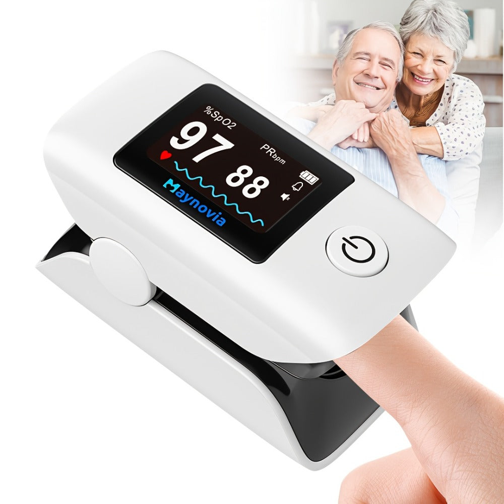 Blood Pressure Monitor Wrist Cuff with Oximeter Fingertip ¨C Digital BP Machine Home Use, 120 Memory, Portable Case & Battery Included, Fully Automatic Hypertension Tracker