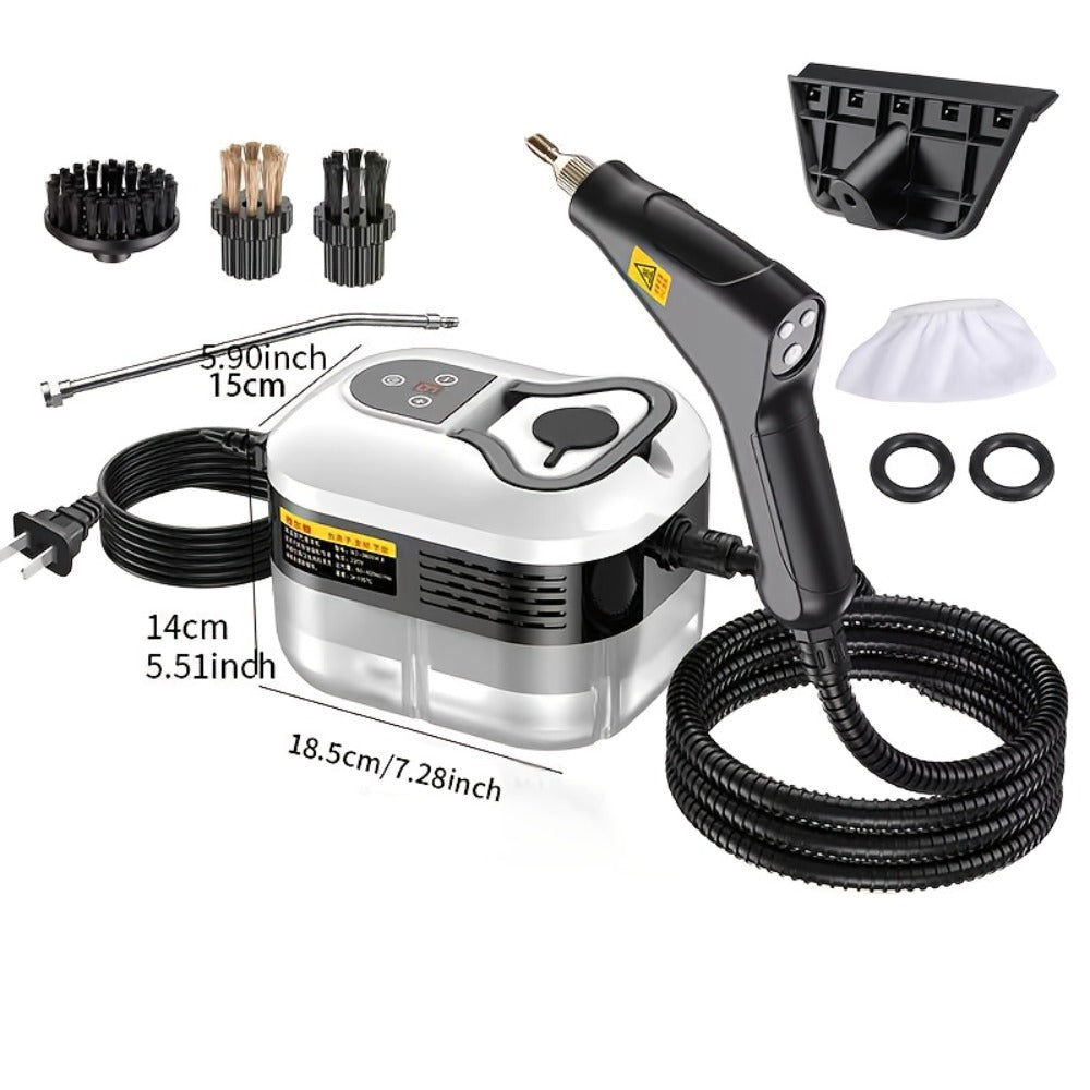 High Temperature Steam Cleaner Handheld Carpet Cleaner High Pressure for Kitchen Grease Sofa Air Conditioner Washing Machine Tile Grout Easy Carry Home Use