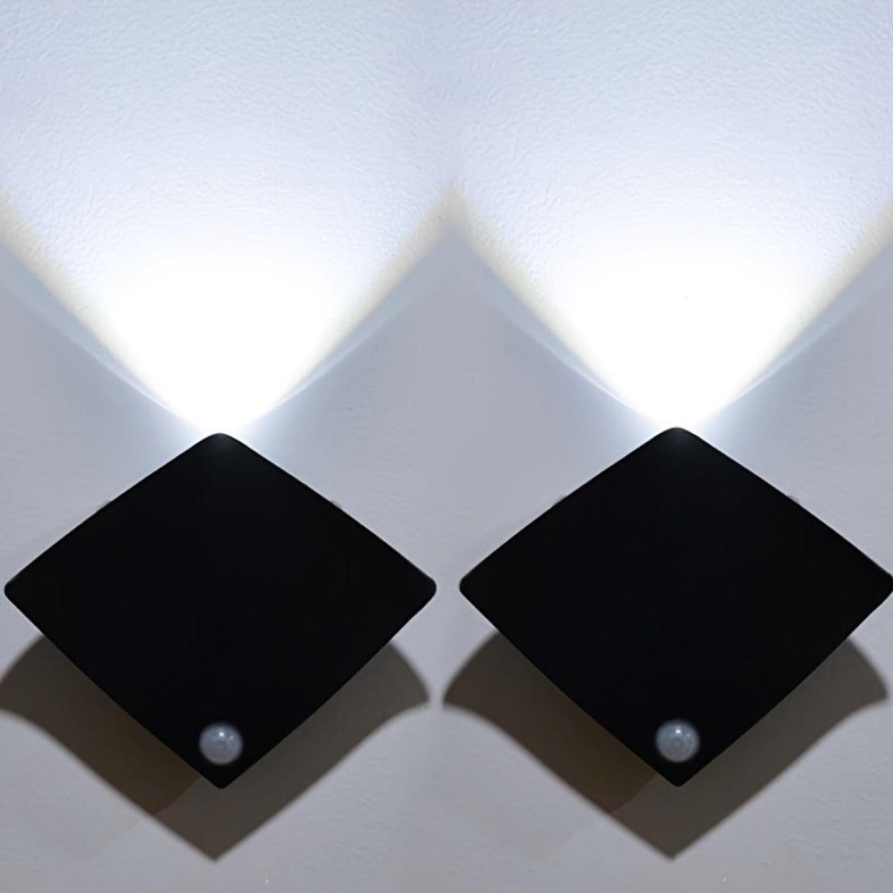 Magnetic LED Motion Sensor Wall Light USB Rechargeable ¨C Wireless Night Light for Hallway, Stairs, Bedroom & Kitchen in White or Warm Light (1, 2 or 4 Pack)