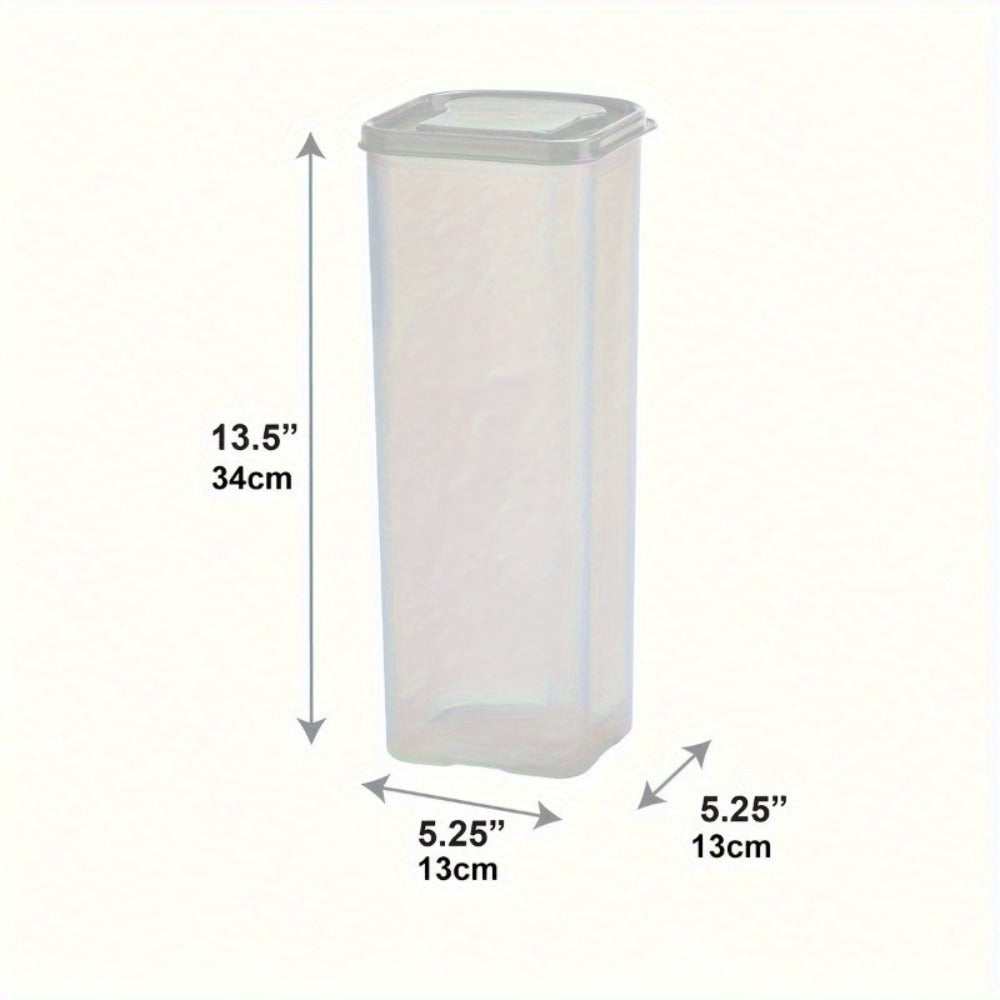 Leak Proof Plastic Food Storage Container with Flip Top Lid ¨C Airtight Sealing Box for Bread, Toast, Fruits & Vegetables, Rectangle Kitchen Organizer