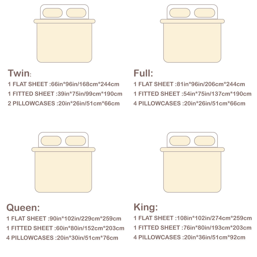Microfiber Bed Sheet Set 4-6 Piece 100 GSM Deep Pocket 18 Inch Hotel Grade Ultra-Soft Breathable All-Season Machine Washable Twin Full Queen King