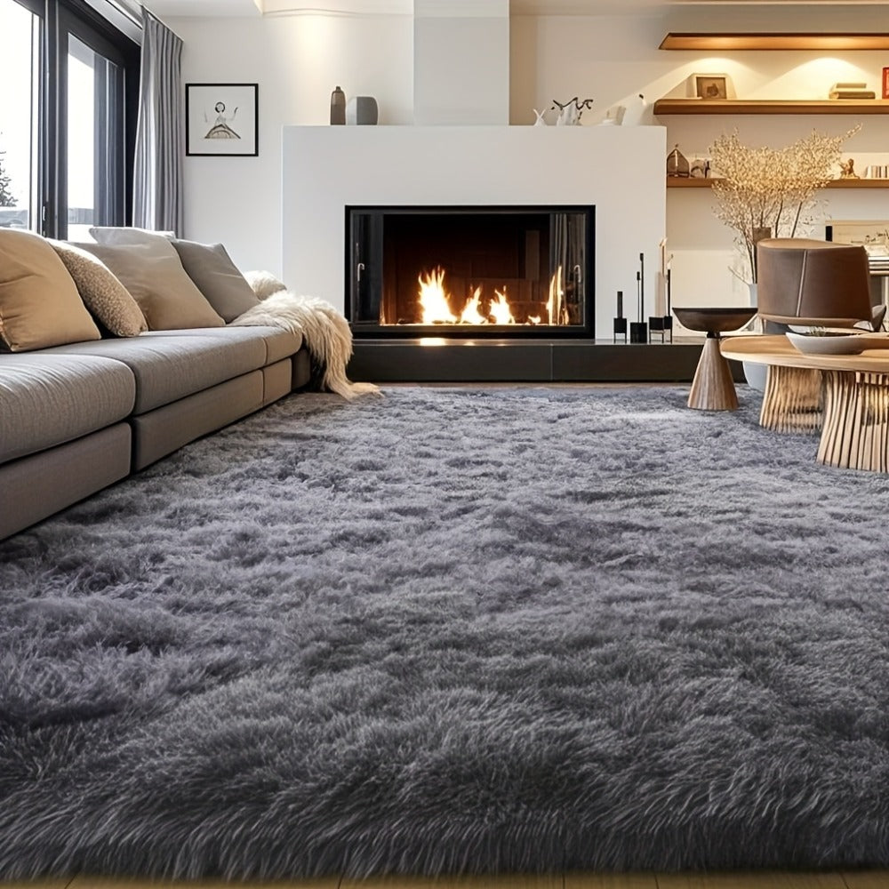 Fluffy Shag Area Rug 8x10 Feet ¨C Ultra Soft Plush Non-Slip Large Living Room Rug, Fuzzy Bedroom Carpet for Teen Dorm, Study Room & Home Decor ¨C Multiple Colors