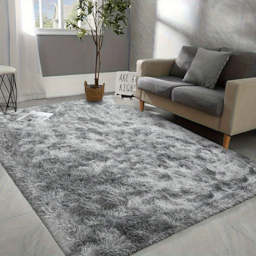 Shaggy Area Rug Soft Plush Fuzzy Carpet Non-Slip Tie-Dye Design for Bedroom Living Room Nursery Dorm ¡ª Pet Friendly Machine Washable Multiple Sizes & Colors