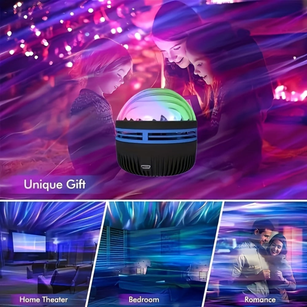 Star Projector Galaxy Night Light with Remote ¨C Aurora Borealis LED Starry Sky Projector, 7 Lighting Effects for Bedroom, Camping, Wedding, Holiday Party & Home Decoration