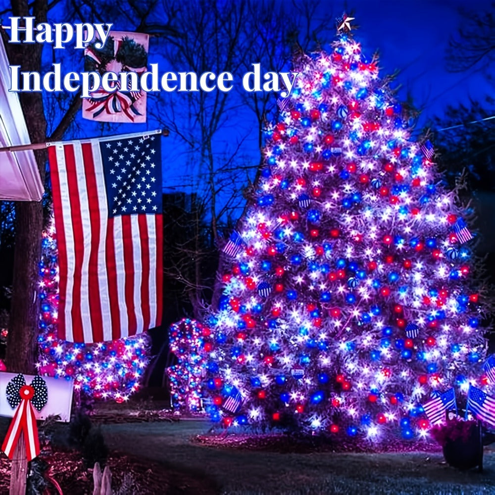 Solar LED Fairy String Lights IP65 Waterproof ¨C 40FT or 80FT with 8 Lighting Modes for Independence Day, Christmas, Wedding, Garden & Yard ¨C White, Warm White, Multi Color, Purple, Orange & Blue