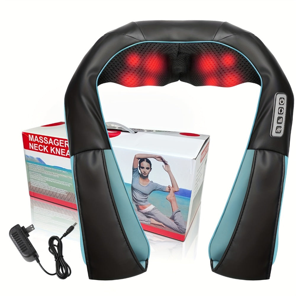Acupressure Massager ¨C Electric Acupoint Deep Kneading Neck & Shoulder Massager for Back, Waist, Legs, Feet & Muscles, Portable Full Body Relief Device, Ideal Gift for Parents, Seniors, Men & Women