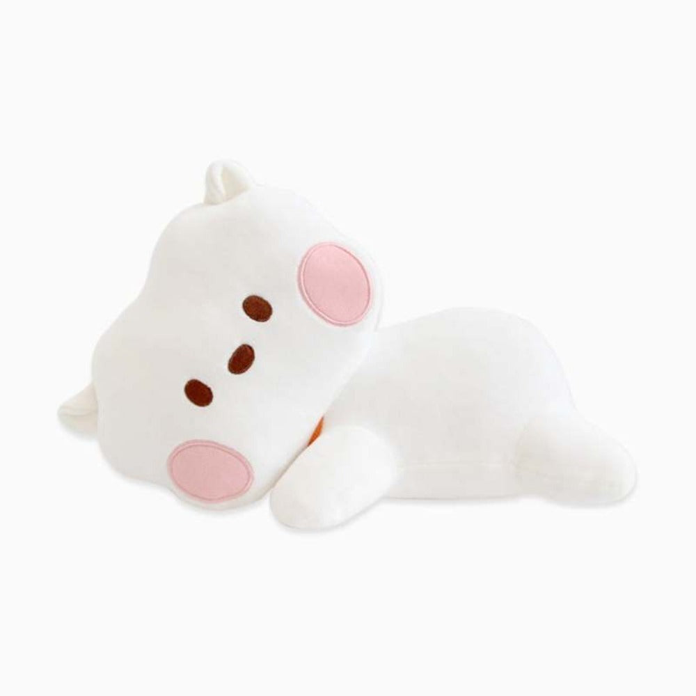 BT21 Minini Lying Cushion Official Plush Pillow Soft Stuffed Character Cushion for BTS ARMY Fans Collectible Kpop Merchandise Home Decor Gift Tata Chimmy RJ Cooky