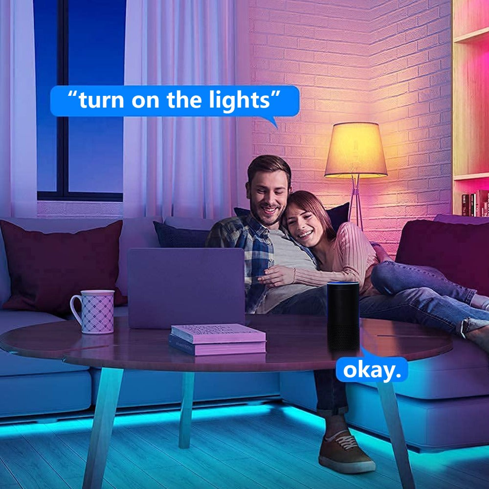 Color Changing Smart Bulbs, RGB+CW A19 E26 WiFi LED Bulb 16 Million Colors 2500K-6500K Dimmable, Works with Alexa Google Home, App Voice Control 29 Scene Modes Timer, 9W 800LM 2.4GHz No Hub Required