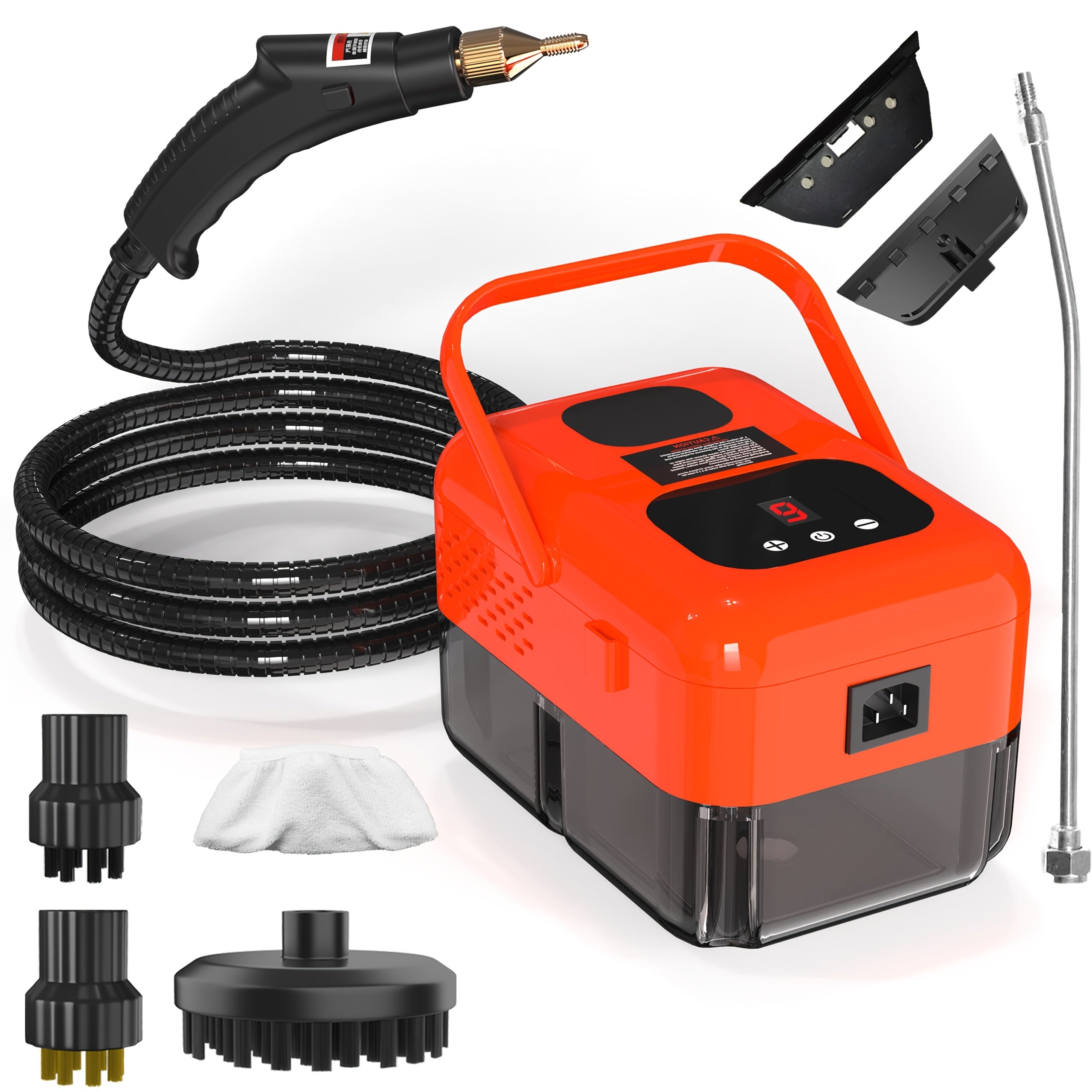 Steam Cleaner Handheld High Pressure Portable | Chemical-Free Deep Clean for Kitchen Grease Range Hood Sofa Tile Grout Car AC Washing Machine | Multi-Surface Steam Cleaning Machine | Standard & 2500W
