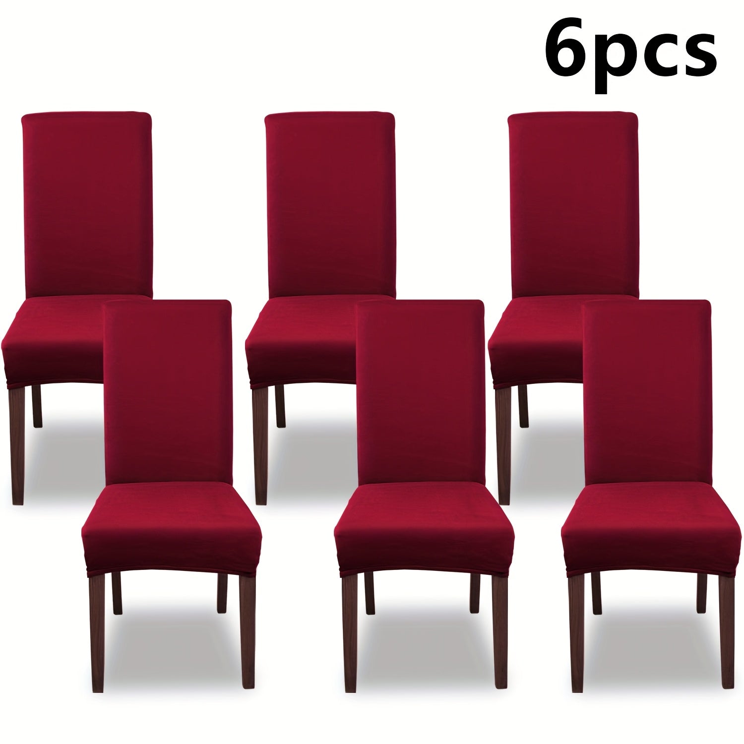 Silky Fiber Elastic Dining Chair Covers Set | Stretch Milk Fiber Slipcover, All-in-One Furniture Protector for Kitchen Wedding Office Hotel Living Room, 4pcs or 6pcs, 8 Colors