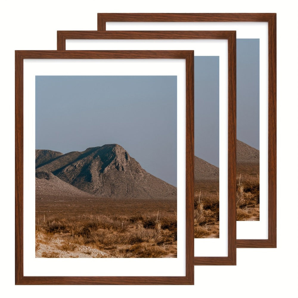 Wall Photo Frames Set of 3 ¨C 12x16 Inch Picture Frames for Wall Display, Multiple Colors, Hallway & Living Room Decor, Gift-Ready