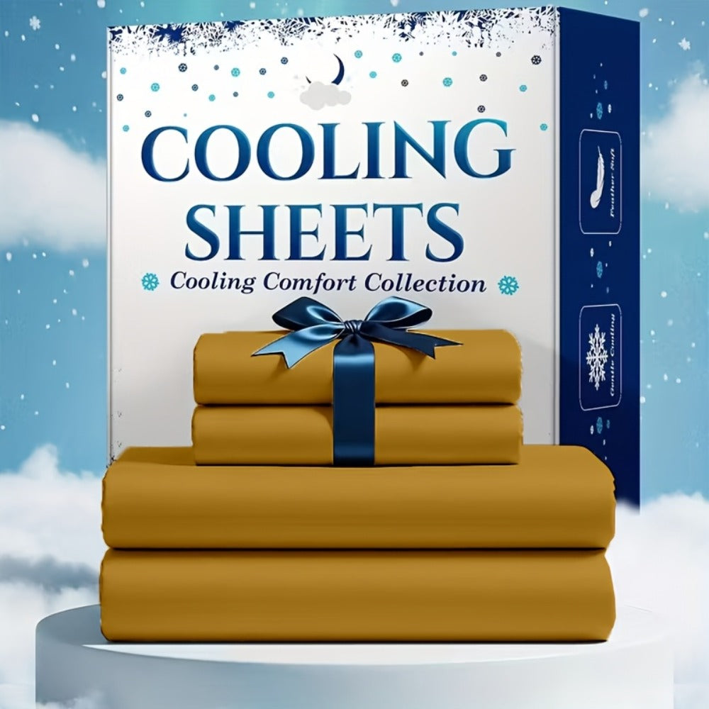 Bed Sheet Set Soft Breathable Cooling Microfiber Fitted & Flat Sheets with Deep Pockets ¨C Wrinkle Free Hotel Luxury Bedding in Multiple Colors & Sizes