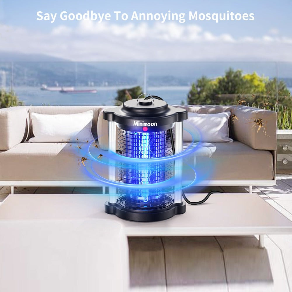 Plug-In Bug Zapper with Dual LED ¨C 110V Electric Fly Killer & Mosquito Trap, Instant Kill for Mosquitoes, Flies & Cockroaches, with Bug Collector Tray, for Home, Office & Commercial Use (HK-5)