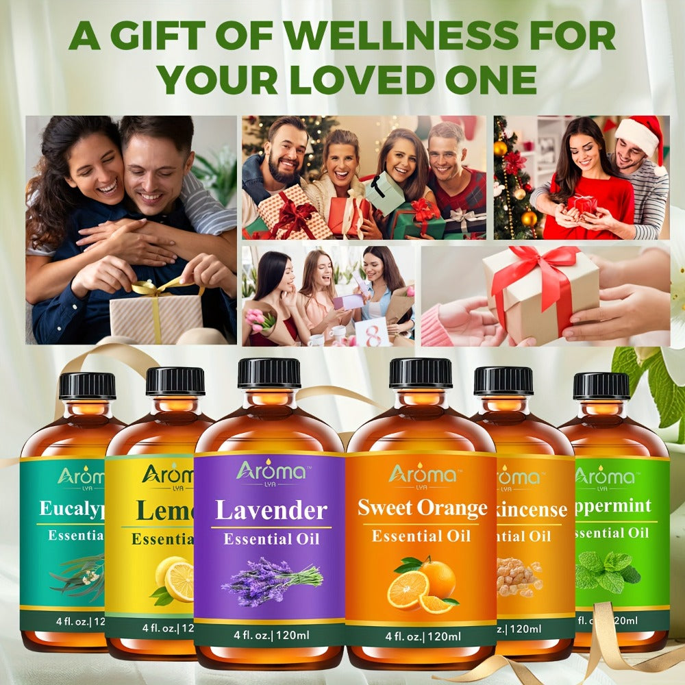 Lavender Essential Oil 4oz ¨C Pure Aromatherapy Oil for Diffuser, Candle, Humidifier & Massage | Also in Eucalyptus, Frankincense, Peppermint, Lemon & More