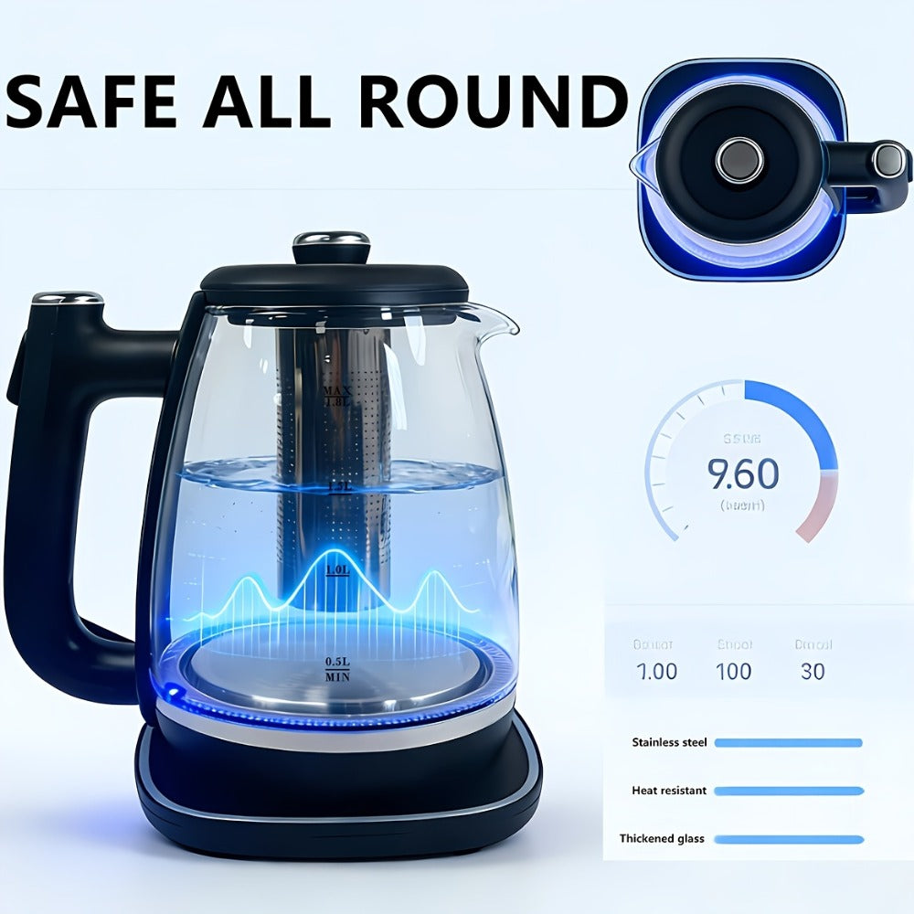 Electric Kettle 1.8L Stainless Steel ¨C Fast Boil with Auto Shut-Off, Boil-Dry Protection, Removable Filter & 360¡ã Swivel Base, BPA-Free Hot Water Kettle for Tea, Coffee & Baby Formula