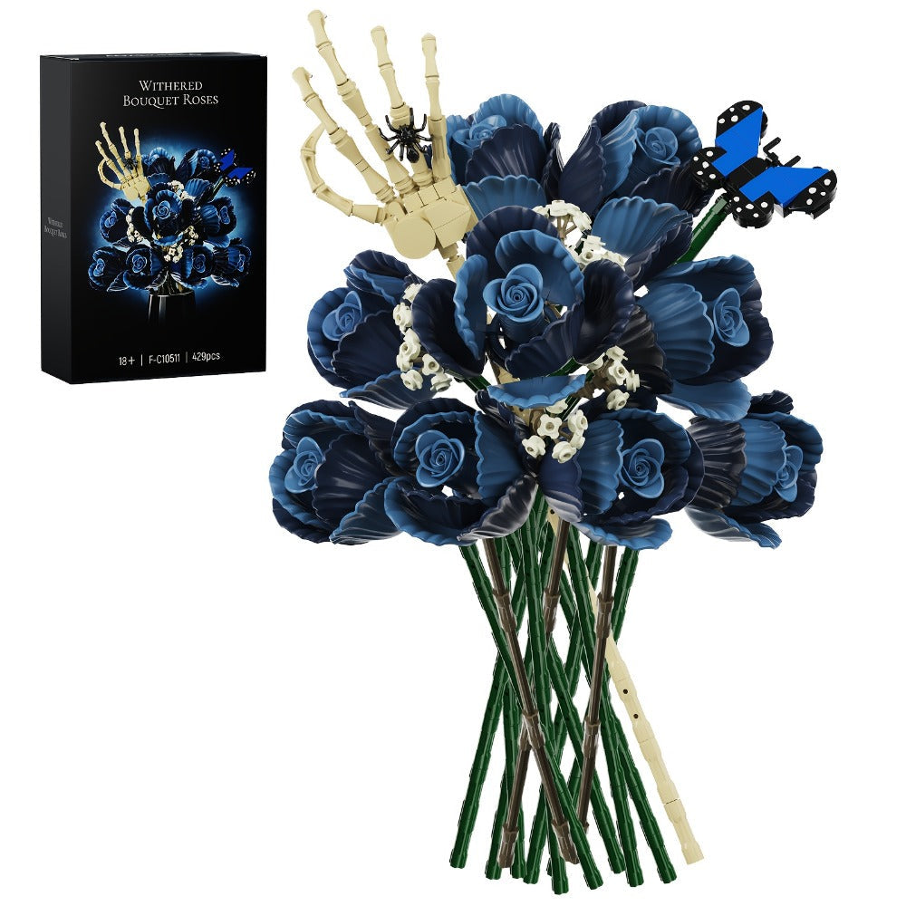 Gothic Skeleton Bouquet Gift Set ¨C Zombie Corpse Bride Floral Arrangement, Dark Aesthetic Home Decor for Women & Teens, Valentine's Day, Mother's Day & Easter Gothic Gift