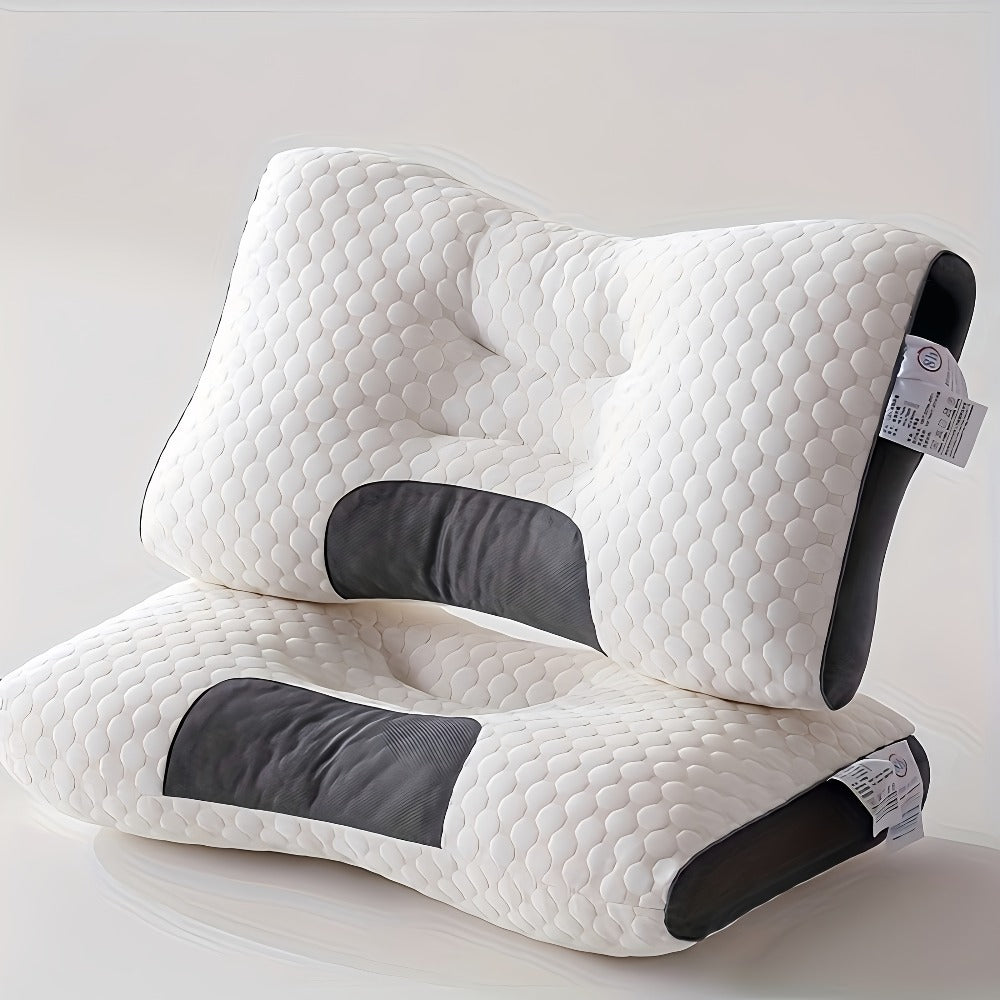 Neck Pillow for Sleeping Set of 2 Ergonomic Cervical Support Pillow Soft Adjustable Contour Design Washable Cover Premium Filling for Side Back Stomach Sleepers
