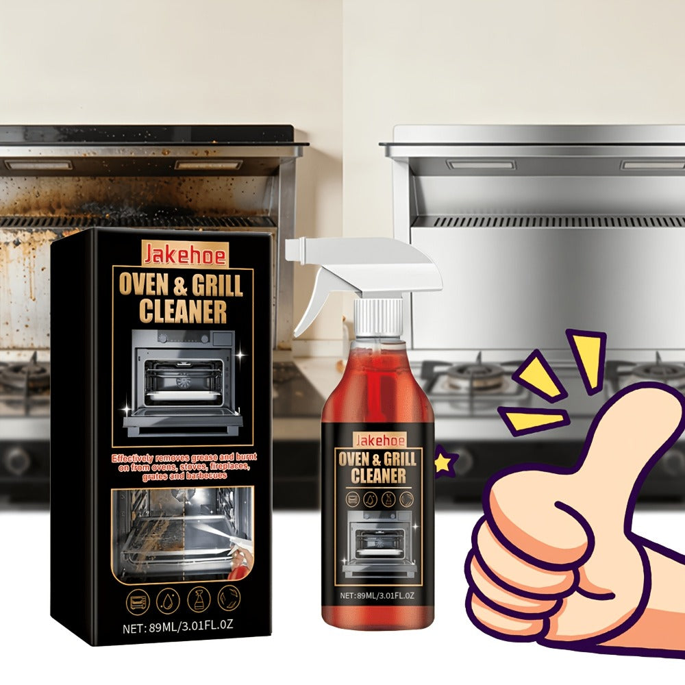 Oven Cleaner Foam Spray 3-Pack Heavy Duty Stove & Grill Degreaser Removes Stubborn Baked-On Grease Stains Gentle Formula Safe for Ovens Stoves Grills