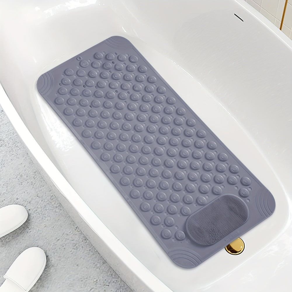 Non-Slip Bath Mat with Massage Texture Extra Large Shower Tub Mat Anti-Slip Bathtub Mat