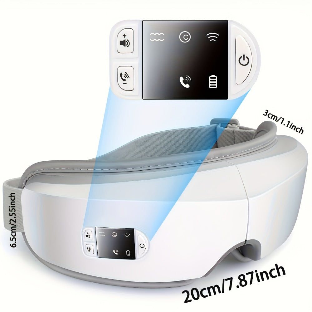 Eye Massager 4D Kneading Vibration Hot Compress Bluetooth Music Massage ¨C Rechargeable Portable Eye Relax Device for Stress Relief