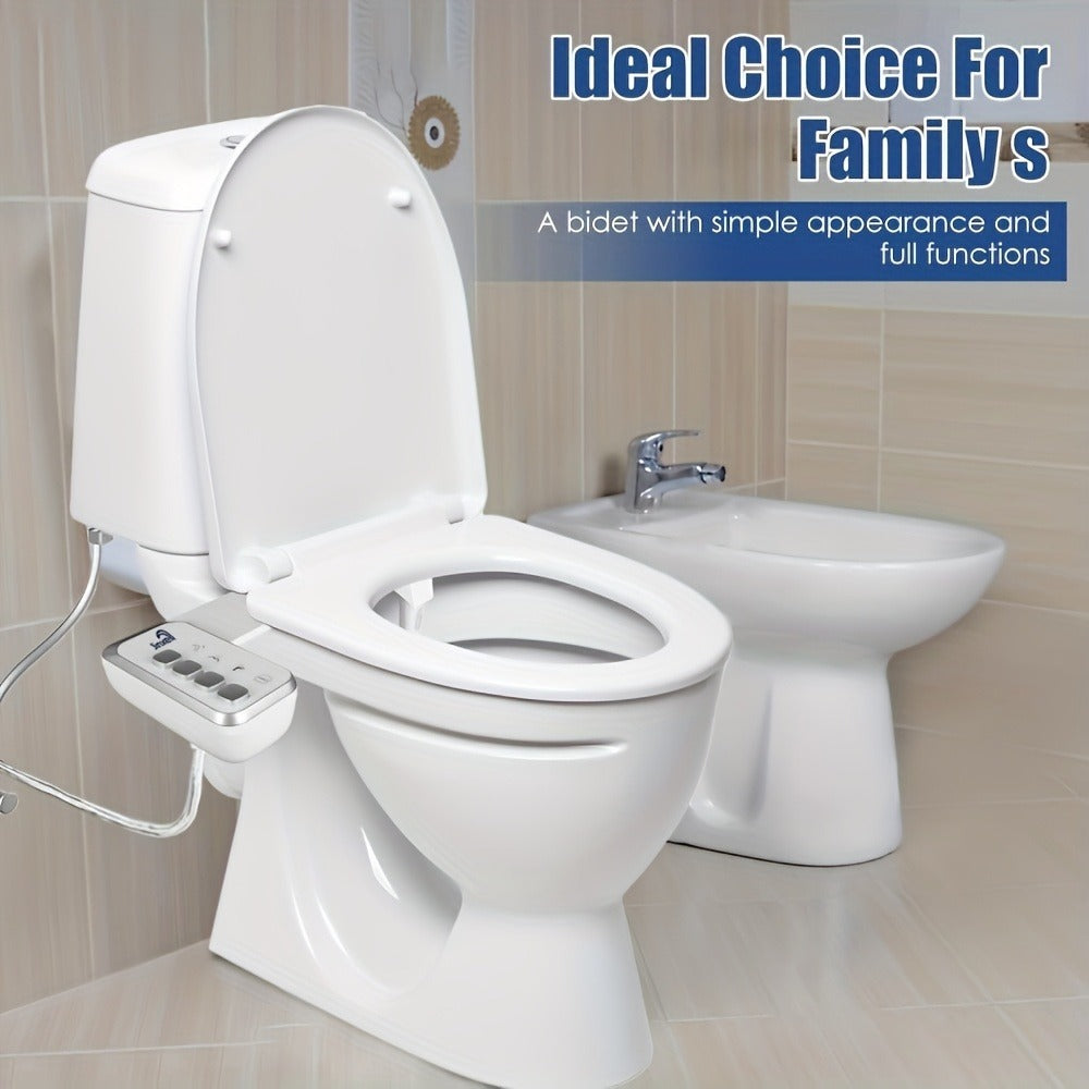Bidet Attachment for Toilet Ultra-Slim ¨C Non-Electric Cold Water Sprayer, Retractable Self-Cleaning Nozzle, Adjustable Water Pressure, Easy Install Toilet Seat Bidet