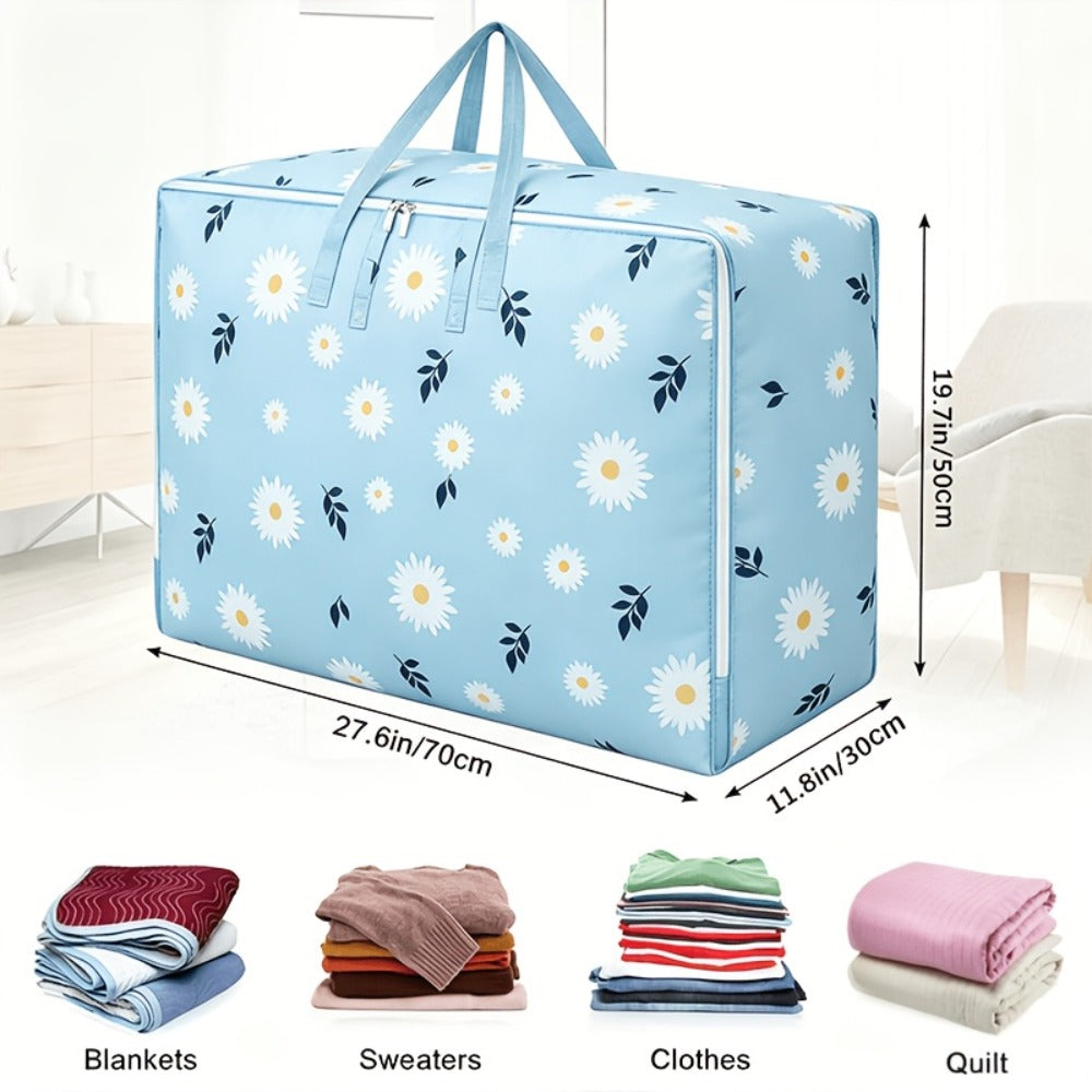 Under Bed Storage Bags 6pcs 140L - Large Capacity Foldable Organizer Bags for Clothes Blankets Bedding, Space Saving Underbed Storage
