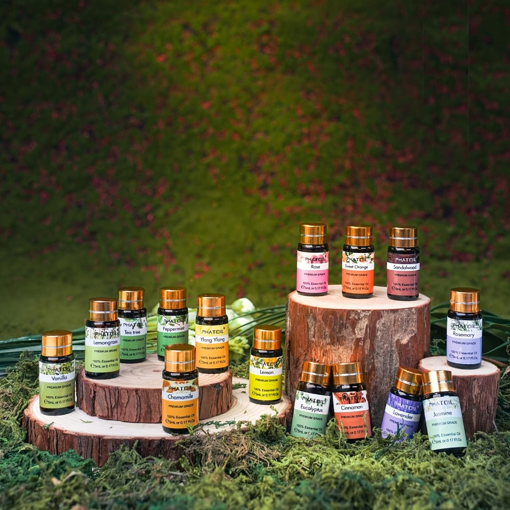 Essential Oil Kit 15pcs ¨C 5ml Aromatherapy Gift Set for Diffuser, Humidifier & Candle Making | Mother's Day, Christmas, Valentine's Day Gift