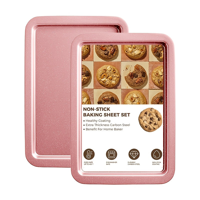 Nonstick Baking Pan Set 2 to 18pcs Carbon Steel Round Square Cake Pan Muffin Pan Bread Pan Cookie Sheet Pizza Pan Wire Rack Whisk Spatula Measuring Spoon Complete Bakeware Set