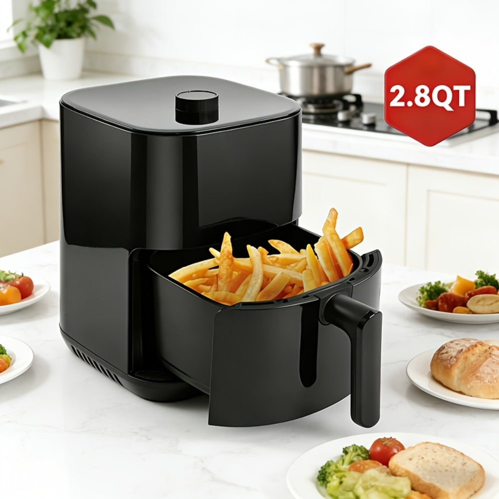 Air Fryer 8-in-1 with LED Touchscreen, 6QT Large Capacity Electric Hot Air Oven, 1350W 360¡ã Hot Air Circulation, Non-Stick Fry Basket, Heat-Insulated Handles, 8 Cooking Presets for Home Kitchen