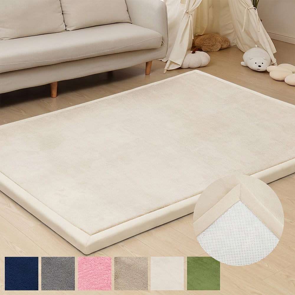 Memory Foam Area Rug Tatami Mat Non-Slip Coral Velvet Floor Mat for Living Room Bedroom Kids Playroom Yoga ¡ª Multiple Sizes & Colors