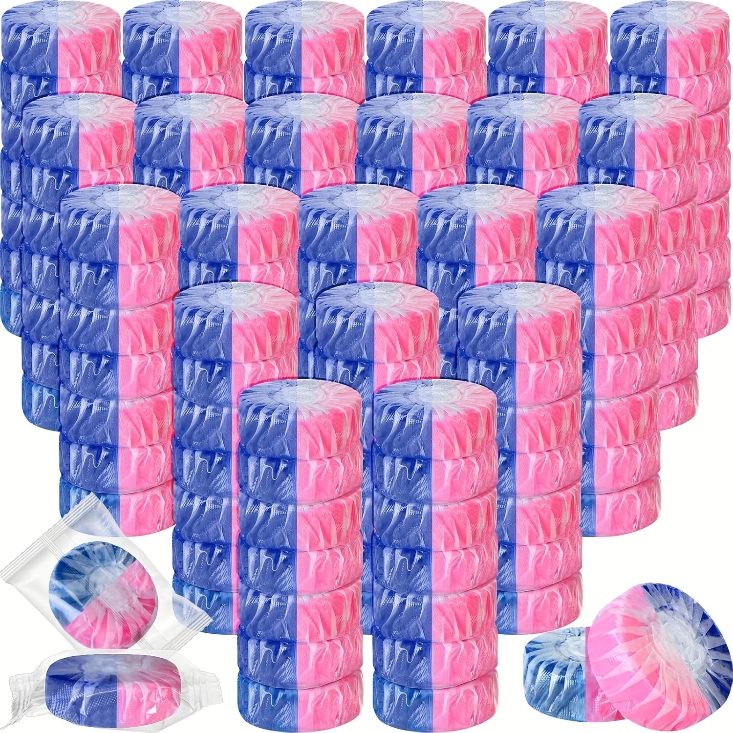 Toilet Bowl Cleaner Tablets 24 Pack, Automatic Toilet Tank Cleaning Tablets with Fresh Pine and Lemongrass Scent, Strong Detergent Bubbles for Bathroom Toilet Tank Cleaner Maintenance