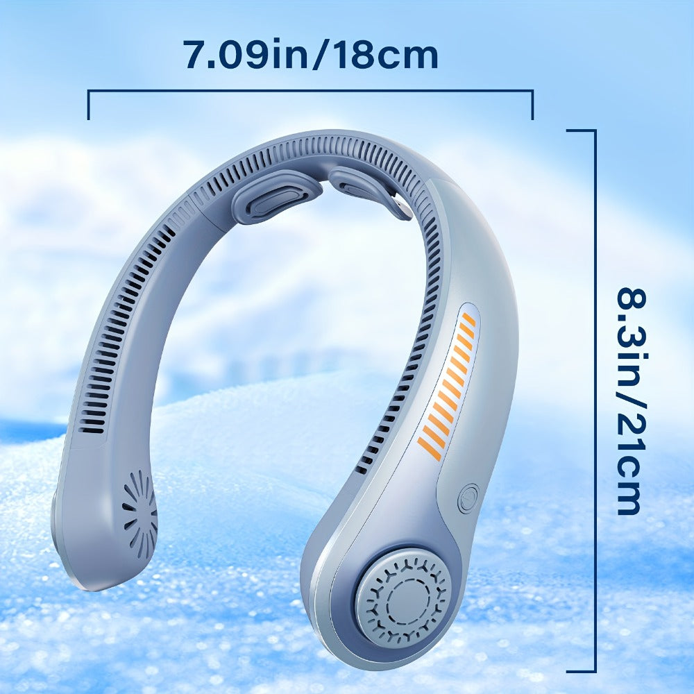 Bladeless Neck Fan USB Rechargeable | 5-Speed Quiet Portable Personal Cooling Fan for Office, Travel & Outdoor Use ¨C Hands-Free Wearable Design, Long Battery Life, Multiple Colors