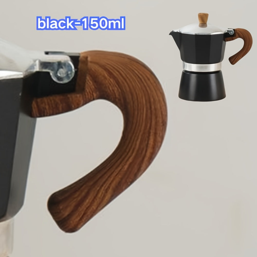 Moka Pot Stovetop Espresso Maker 150ml Classic Aluminum Italian Coffee Pot for Home Brewing Camping Cuban Cafe Style Easy to Use and Clean Multiple Colors Available
