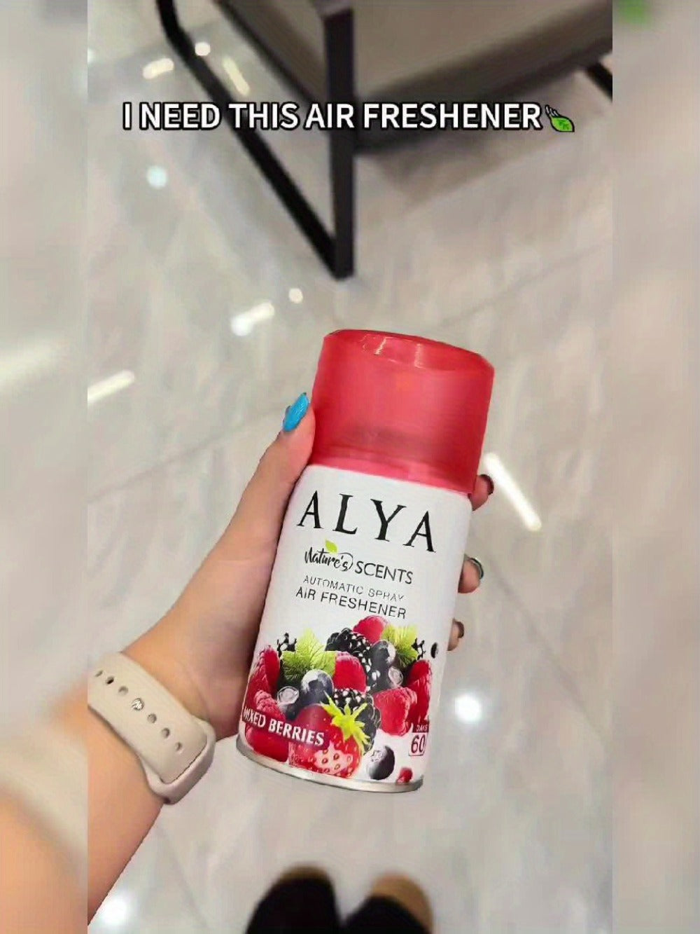 Automatic Spray Air Freshener Refill 8.45oz 1pc or 4pcs - 6 Scents Lavender Vanilla Cool Linen Ocean Mixed Berries Magnolia, Odor Fighting Room Spray for Car Office Home Bathroom Kitchen Fabric Closet