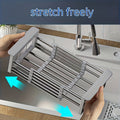 Dish Drying Rack Stainless Steel Adjustable ¨C Expandable Over Sink Dish Rack with Retractable Width & Height for Kitchen Countertop, Space-Saving 304 Stainless Steel Drainer, Easy to Clean
