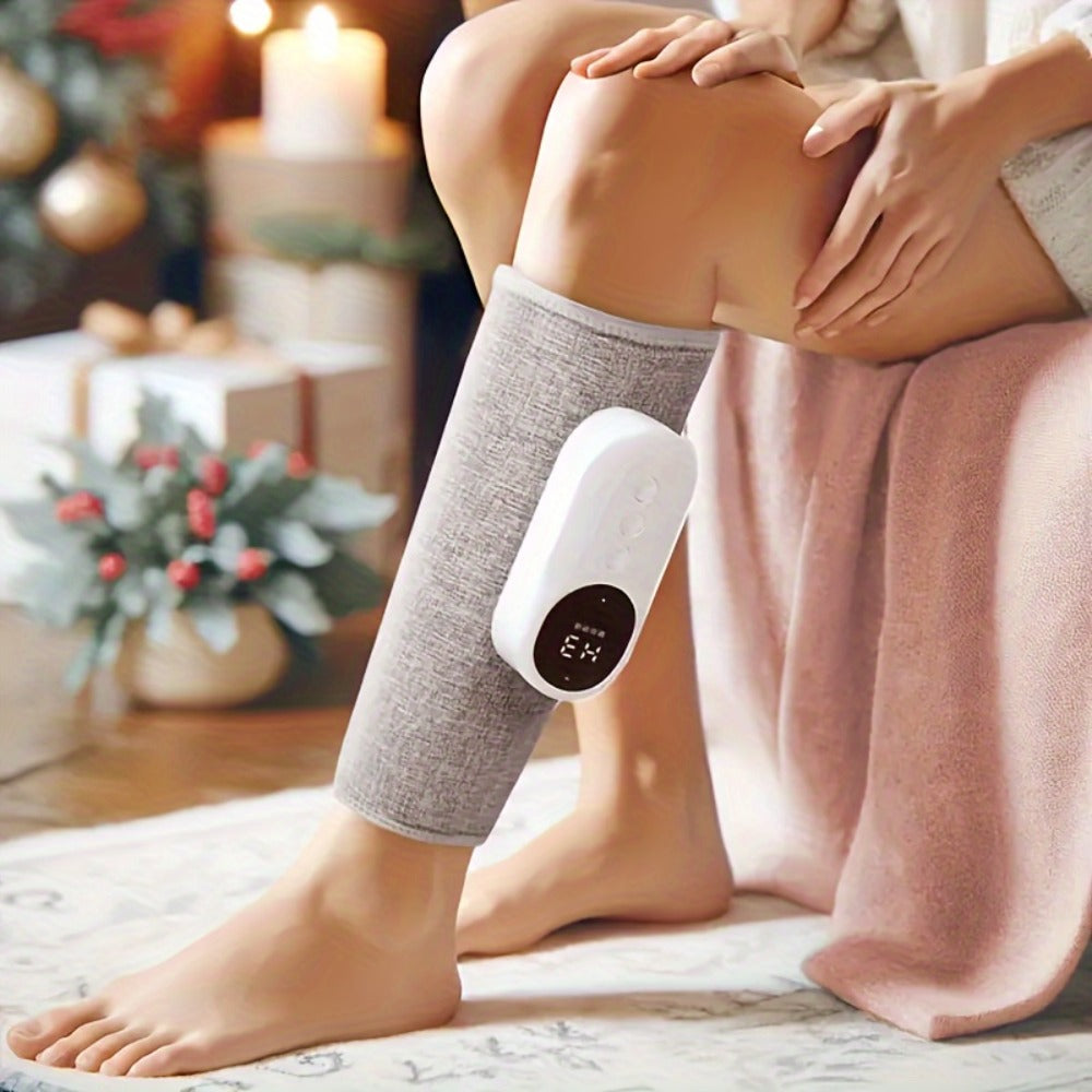 Air Compression Leg Massager ¨C Cordless Calf & Foot Massager with 3 Intensity Levels for Legs, Thighs, Knees & Feet | Circulation Booster, Holiday Gift for Women & Men