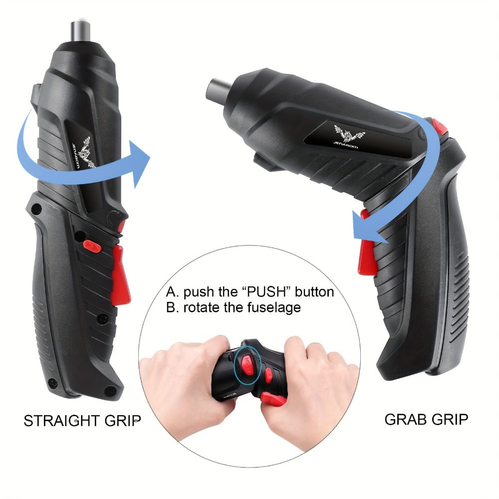 3.6V Mini Electric Drill Screwdriver Set 1300mAh Lithium Battery Power Tools Kit for Home Repair