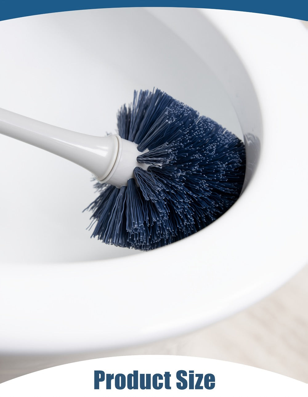 Toilet Plunger and Bowl Brush Combo Set for Bathroom Cleaning - Heavy Duty Plunger with Holder & Toilet Brush with Caddy, 2-in-1 Bathroom Cleaning Set, Gray, Compact Storage for Home Bathroom