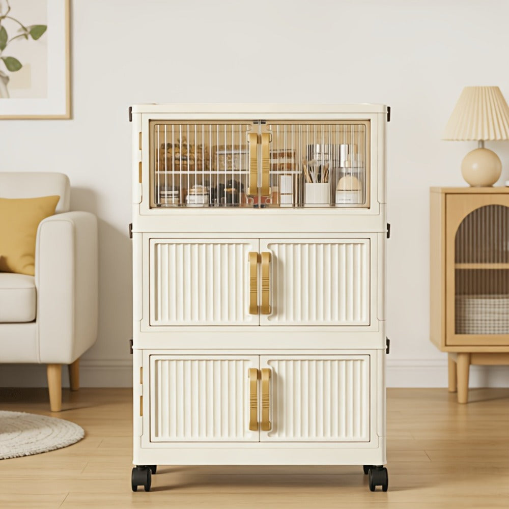 Shoe Cabinet Entryway Organizer ¨C Multi-Functional Foldable Storage Cabinet 3/5 Tier Large Capacity | Space-Saving Closet Organizer for Entrance, Corridor, Bedroom & Living Room | Sturdy & Easy Setup